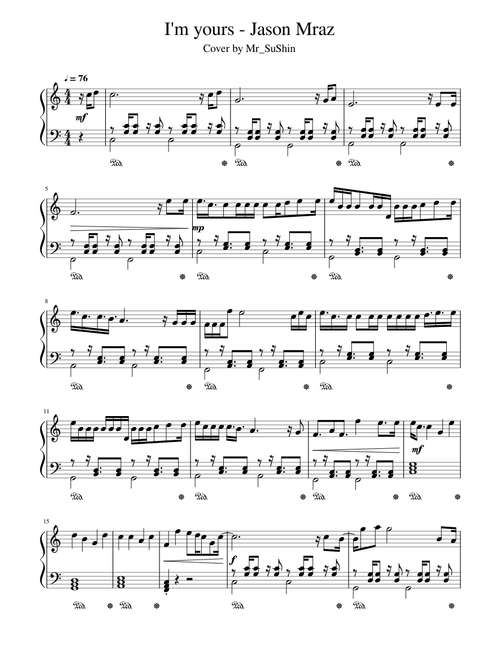 I'm yours - Jason Mraz