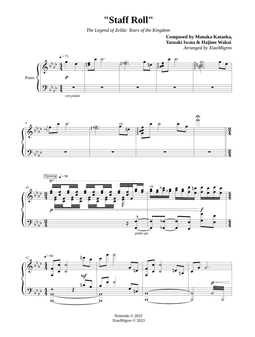 The Legend of Zelda: Tears of the Kingdom - Staff Roll