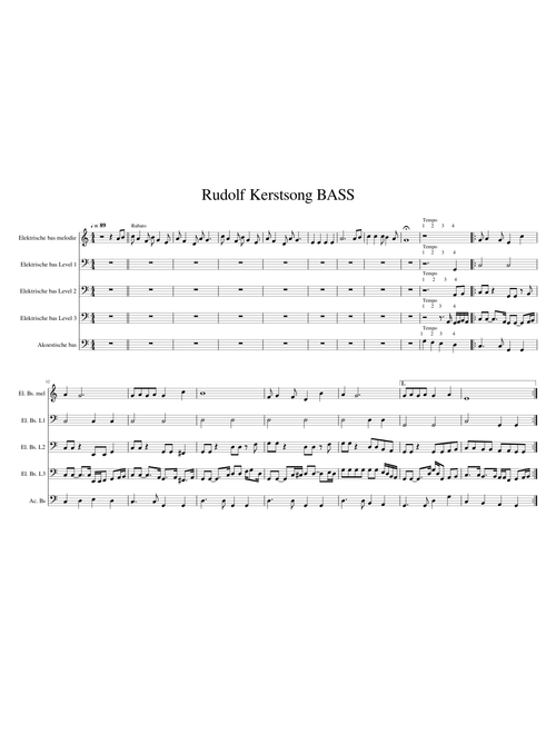 Rudolf Kerstsong BASS