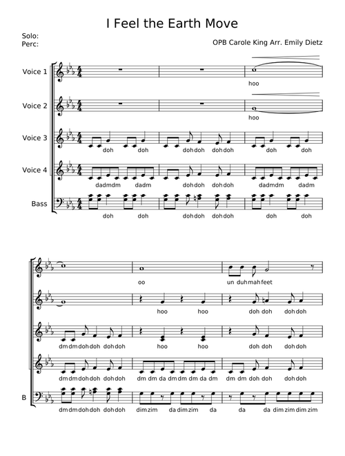 I feel the earth move - Carole King