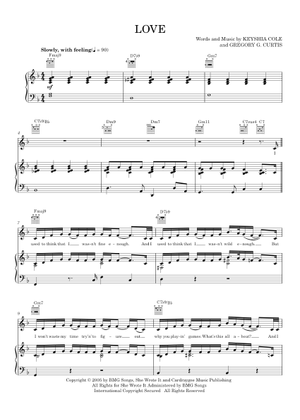 Love - Keyshia Cole Sheet Music for Trombone, Euphonium