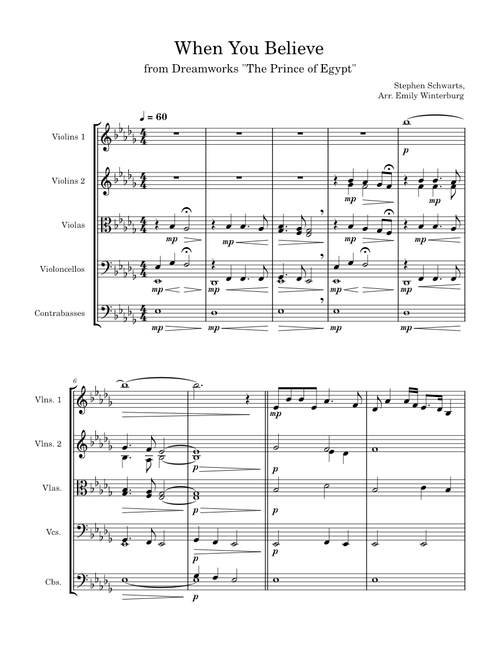 When You Believe – Stephen Schwartz