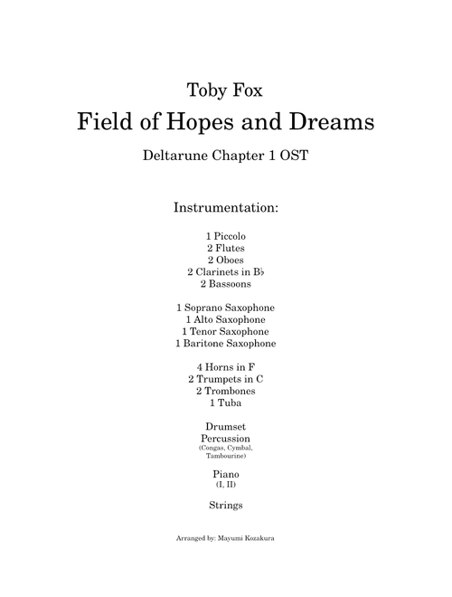 Field of Hopes and Dreams [Deltarune]