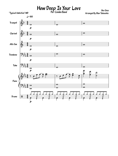 How Deep Is Your Love Combo Band