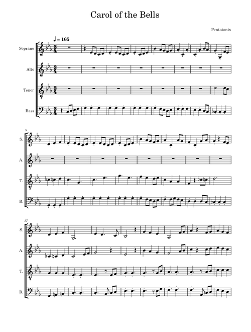 Carol of the bells – Pentatonix