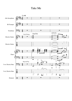 Take Me – Casiopea (Mint Jams) Sheet Music and Tab with Chords for