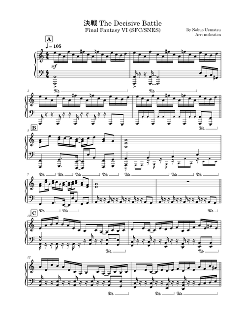mskeaton | Free sheet music | Download PDF or print on MuseScore.com