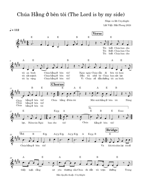 Chúa Hằng ở bên tôi  The Lord is by my side