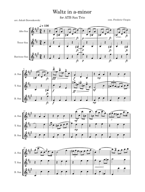 Waltz in A Minor – Frédéric Chopin