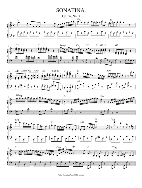 Clementi Sonatina 3 (Op 36 no 3)
