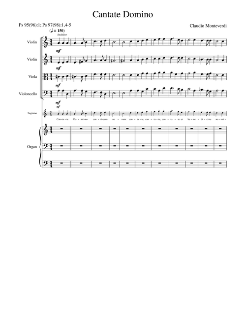 Cantate Domino – Claudio Monteverdi