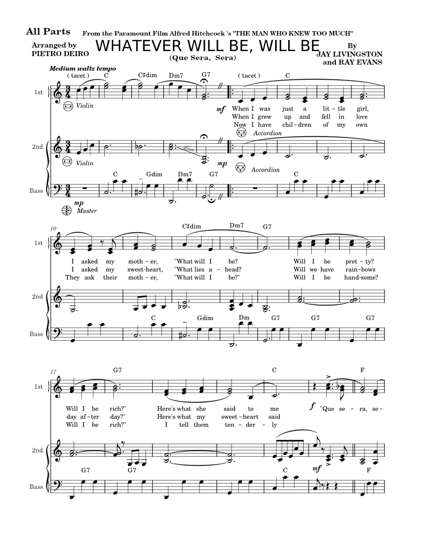 Que Sera Sera Whatever Will Be Will Be Jay Livingston Raymond B que-sera-sera-whatever-will-be-will-be-jay-livingston-raymond-b