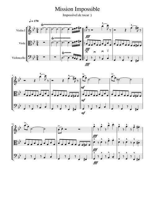 mission impossible score pdf