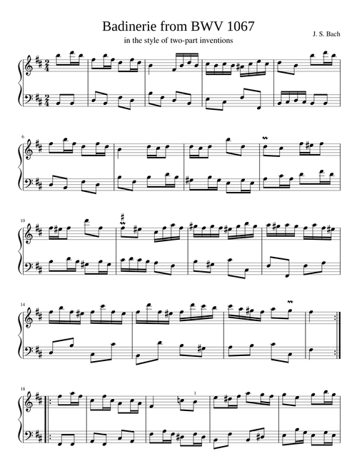 Badinerie from BWV 1067