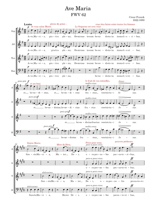 Ave Maria - FWV 62 – César Franck