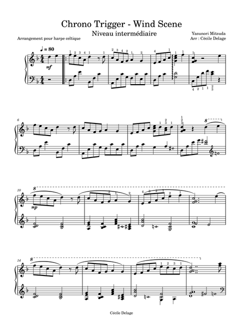 Chrono Trigger - Wind scene (Arr. Cécile Delage) - Yasunori Mitsuda (Harp)