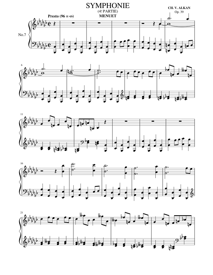 12 Etudes in All the Minor Keys, Op. 39 (Alkan) - Sheet