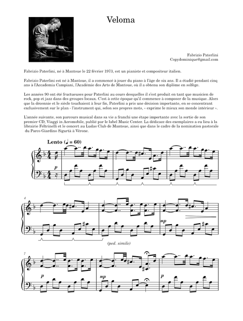 Veloma – Fabrizio Paterlini
