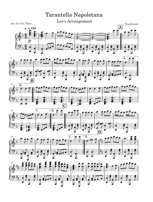 Tarantella Napoletana – Traditional (Luigi Ricci)