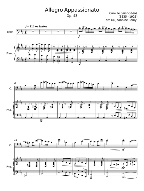 Allegro appassionato, Op.70 - Camille Saint-Saëns