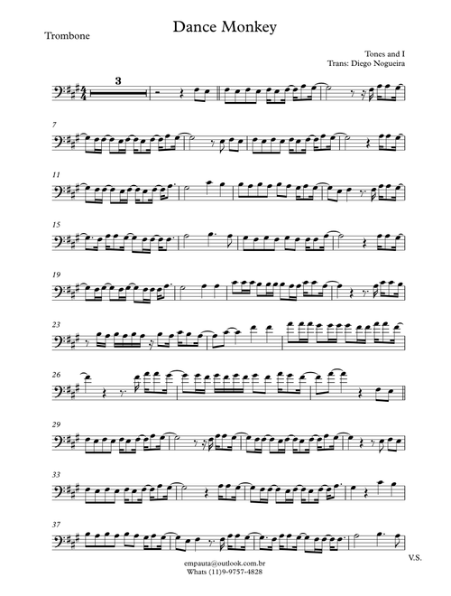 Dance Monkey (Arr. Diego Nogueira) - Nasri Atweh, Adam Messinger, Ben Spivak (Trombone Solo)