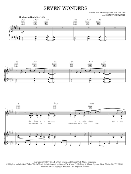 Songbird By Fleetwood Mac Sheet Music For Piano, Vocal & Guitar Chords (Right-Ha - Foto 11