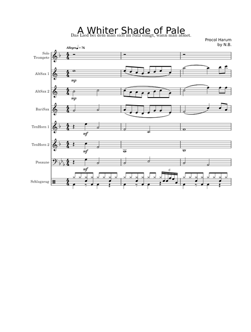 A Whiter Shade of Pale – Procol Harum