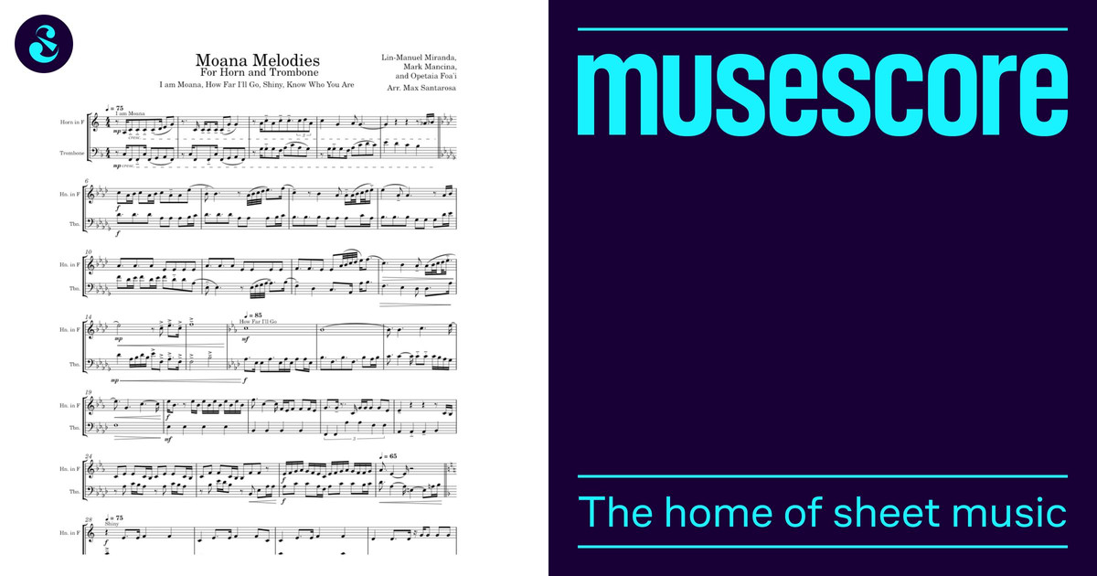 Moana i am moana song of the ancestors Misc Cartoons Sheet music