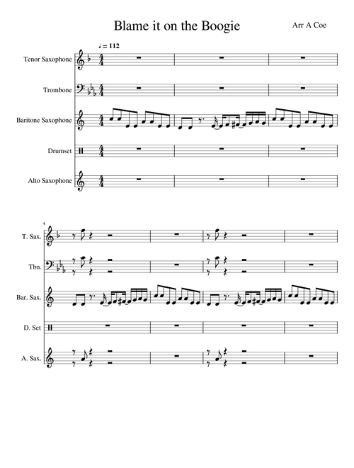 Blame it on the Boogie The Hot Dogs Brass Band Version