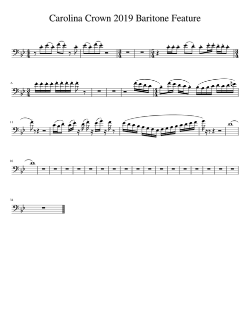 Carolina Crown 2019 Baritone Feature