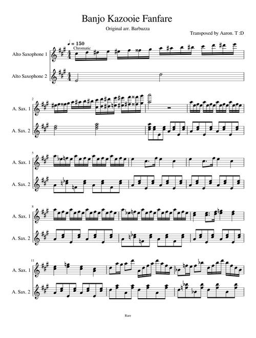 Banjo-Kazooie Sax Fanfare