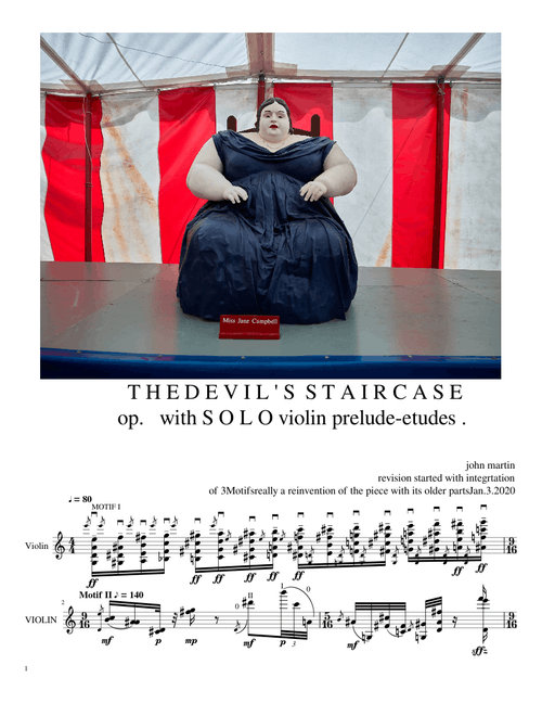 The Devil's Staircase for SOLO Electric Violin &other etude-preludes op.?