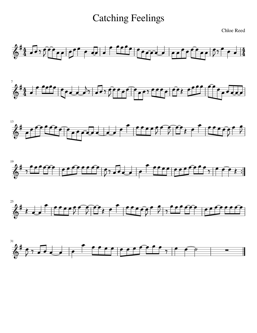 Catching Feelings Sheet music for Piano (Solo)
