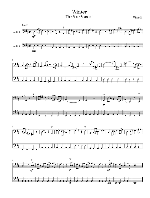 The Four Seasons - Winter – Antonio Vivaldi