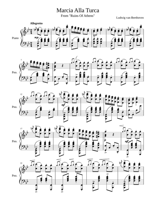 Turkish March - Beethoven