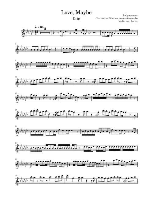 Love, Maybe (Babymonster) violin