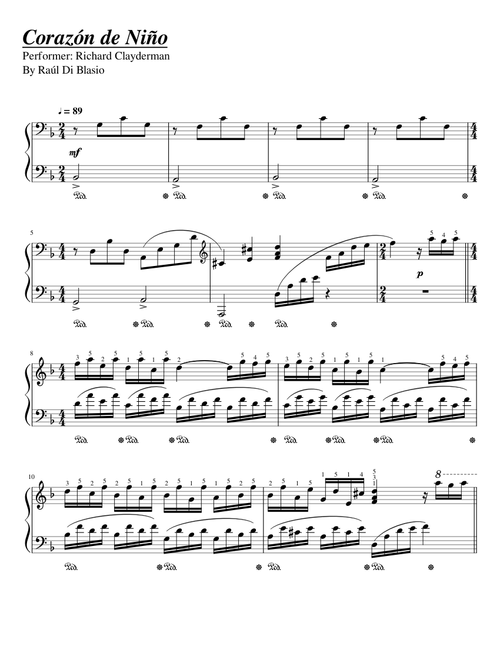 Corazón de Niño -Richard Clayderman-