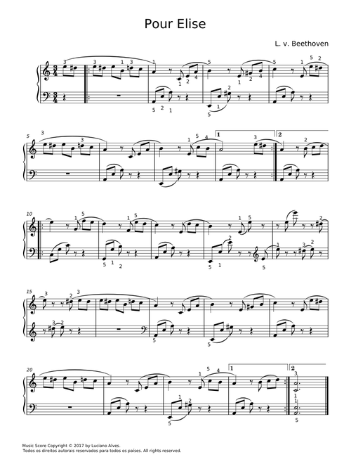 Pour Elise - Ludwig van Beethoven