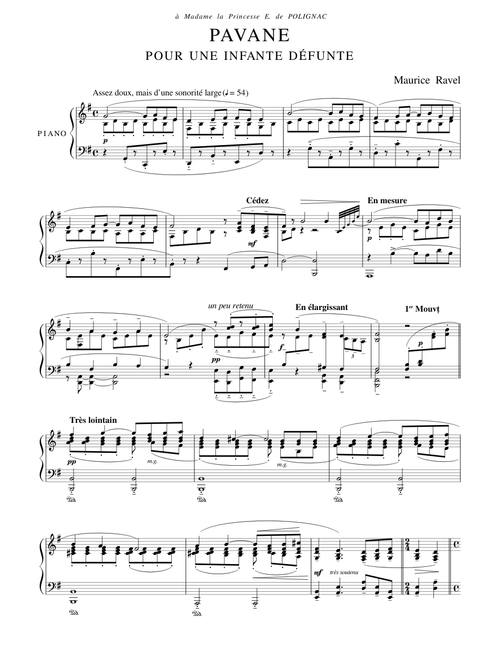 Pavane for a Dead Princess - Maurice Ravel