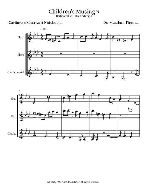 Children's Musing 9 - Celebrity Chamber Players (Small Ensemble)