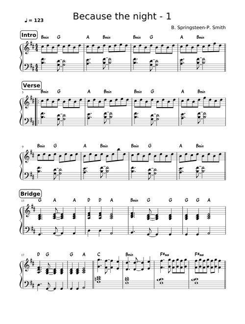 Because the night - Patty Smith/B. Springsteen