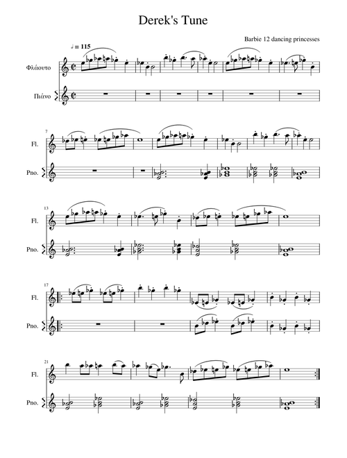 Dereks tune from Barbie in the 12 Dancing Princesses