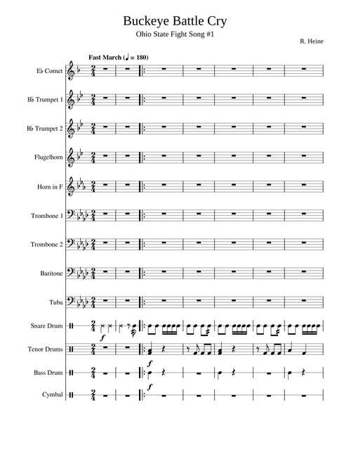 Buckeye Battle Cry (with Drum Intro)