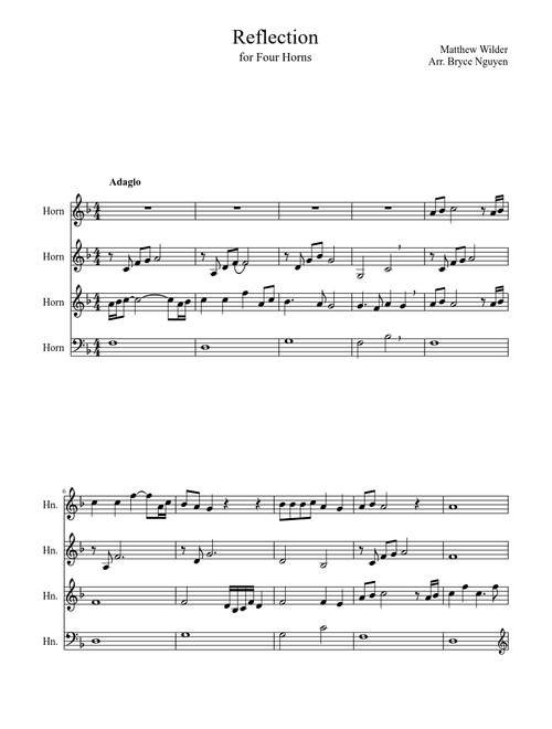 Reflection Horn Quartet