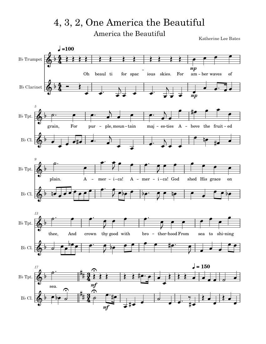 America the beautiful trumpet new arrivals