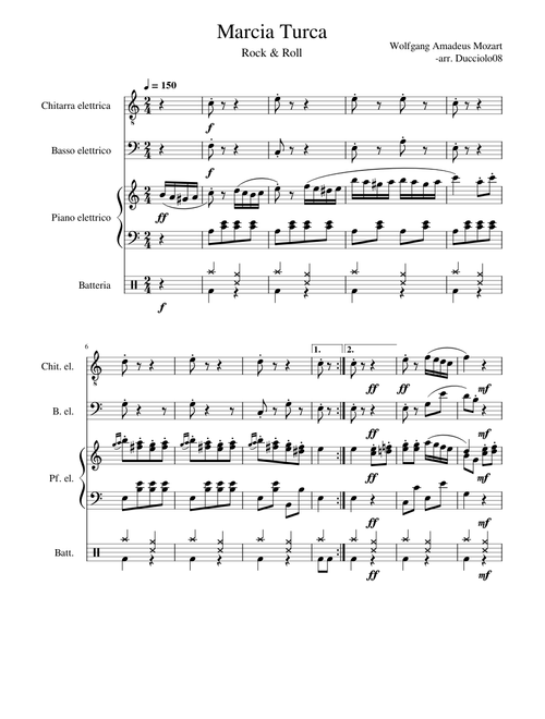 Rondo Alla Turka – Wolfgang Amadeus Mozart Rondo Alla Turca - Rock