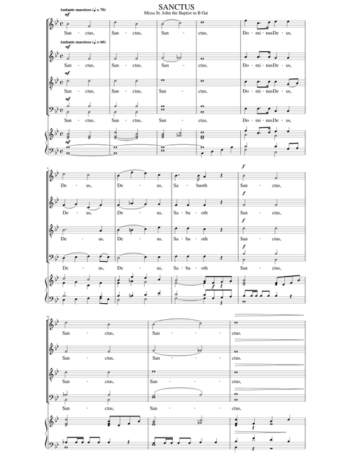 Missa St. John the Baptist - SANCTUS