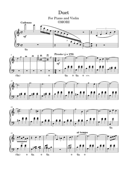 Final Duet – Pedro Silva - Omori – Pedro Silva (Piano)