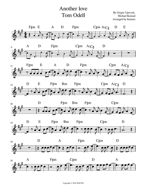 Another Love (Arr. Lkmusic) - Michael Konrad, Gregor Ugovsek (Tenor Sax Solo)
