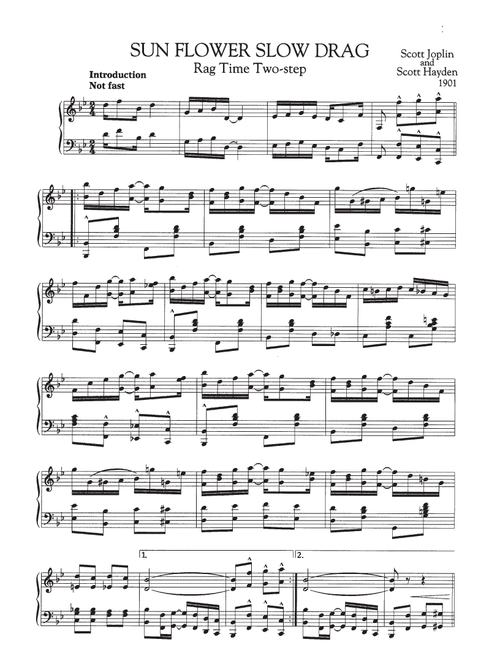Sun Flower Slow Drag - Scott Joplin (Piano Solo)